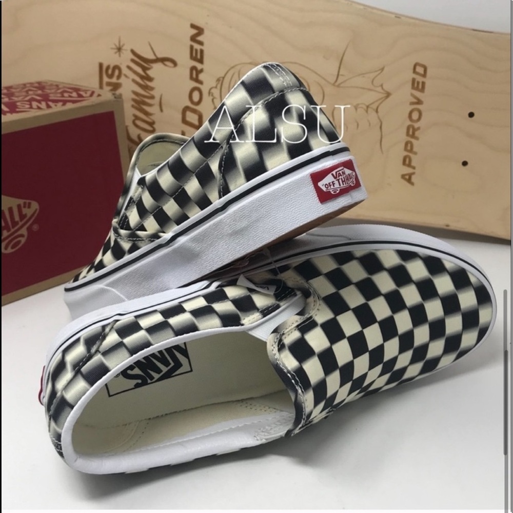 VANS Classic Slip On Checkerboard Black Class W - Picture 5 of 7